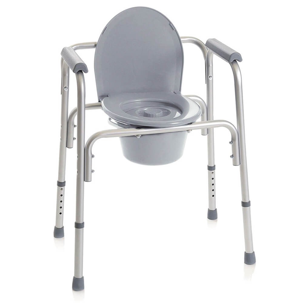 Scaun Wc de Camera Pliabil din Aluminiu