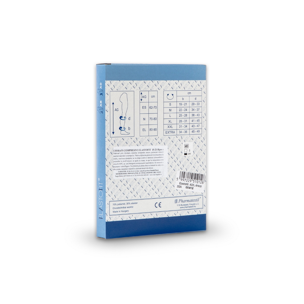 Ciorapi Compresivi Elastofit Ad S-extra , Clasa I. 15-21 Mmhg - imagine 4